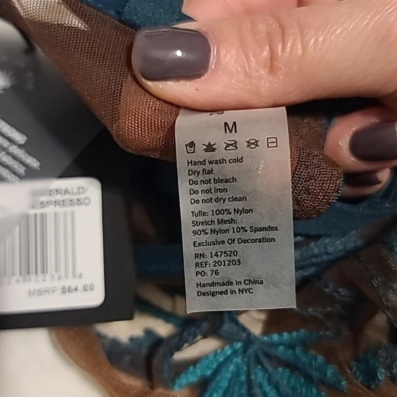 NWT Thistle and Spire Bra Brooklyn emerald espresso - Picture 6 of 7